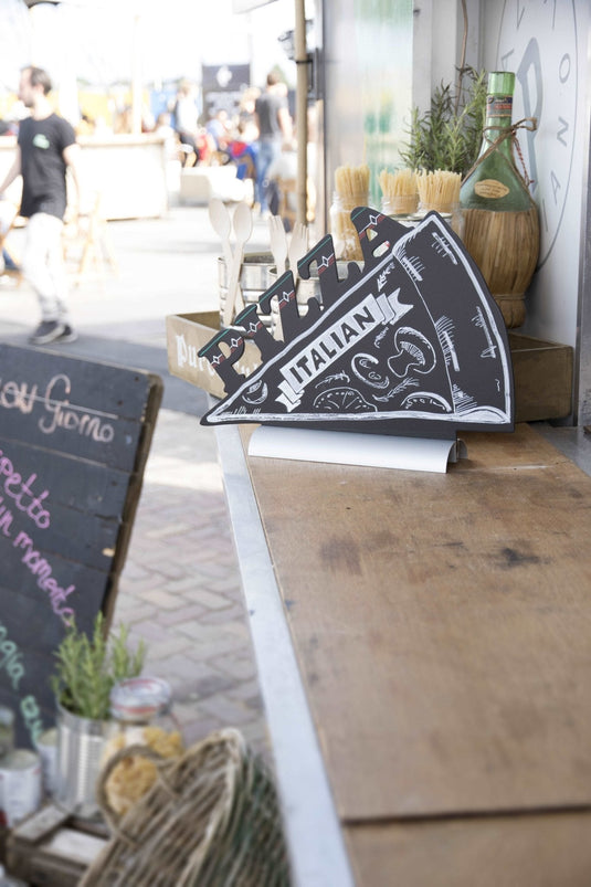 Pizza Chalkboard. Pack of 6 Custom Wood Designs __label: Multibuy default-title-pizza-chalkboard-pack-of-6-53612386189655