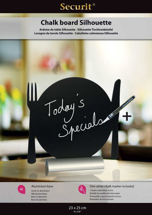 Plate Chalkboard. Pack of 6. Custom Wood Designs __label: Multibuy default-title-plate-chalkboard-pack-of-6-53612387139927