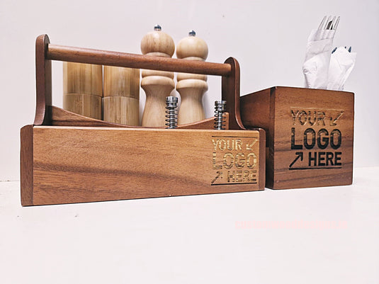 Table Caddy pack of 10 Custom Wood Designs __label: Multibuy default-title-table-caddy-pack-of-10-53612878725463