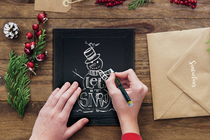 Wall Chalkboard black frame 24x20x1cm pack of 6 Custom Wood Designs __label: Multibuy default-title-wall-chalkboard-black-frame-24x20x1cm-pack-of-6-53613360611671