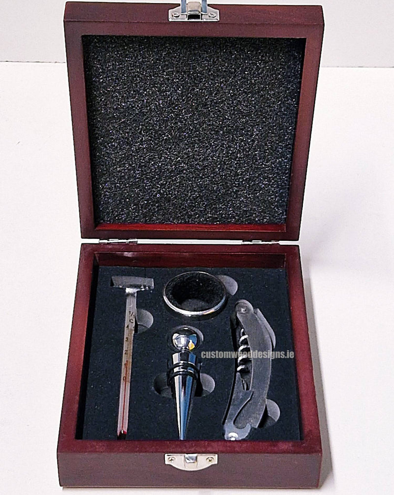 Load image into Gallery viewer, Wine set in wooden box pack of 25 Custom Wood Designs __label: Multibuy default-title-wine-set-in-wooden-box-pack-of-25-56107635442007
