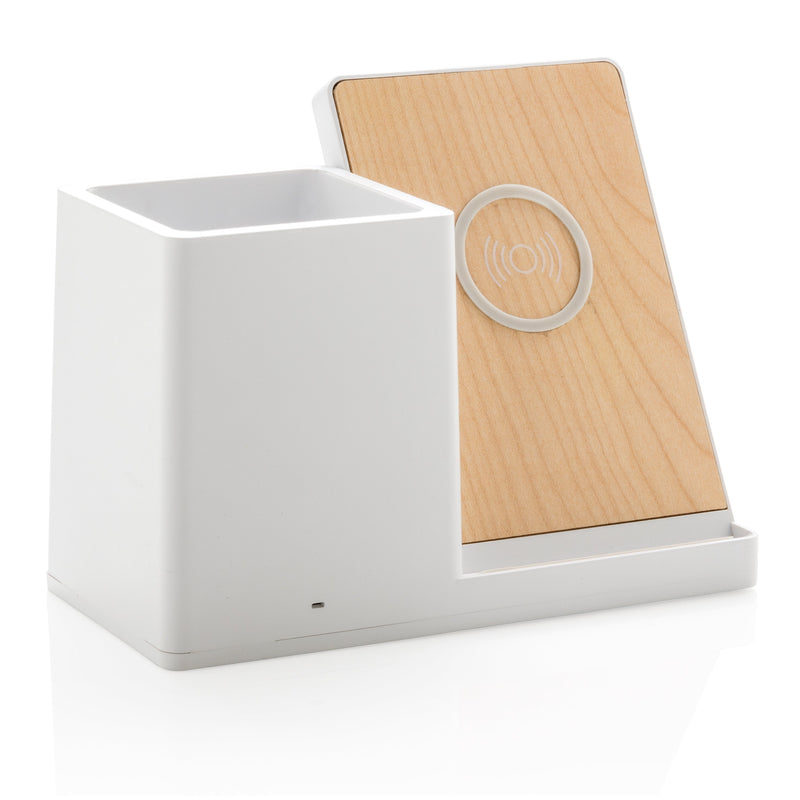 Load image into Gallery viewer, Wooden bamboo recycled plastic 10W wireless charger pack of 25 Custom Wood Designs __label: Multibuy p308.403__b_1_75239d2e-4063-4e77-8fad-eee71014694f
