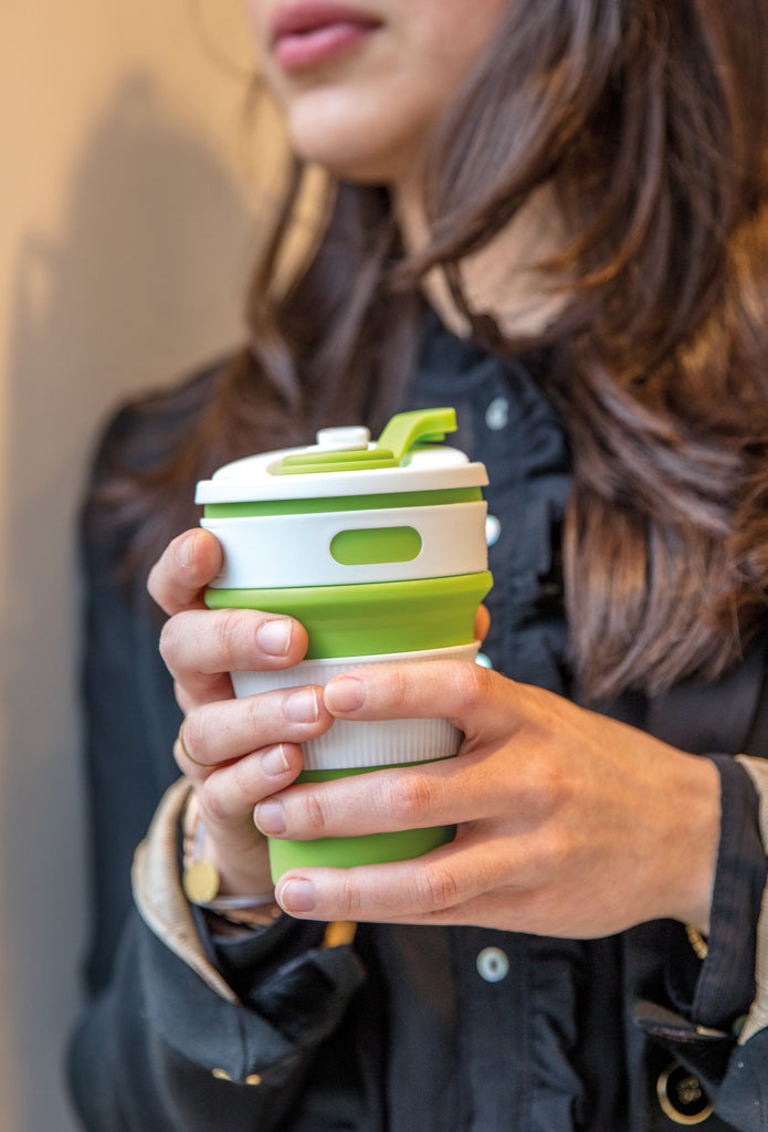 Load image into Gallery viewer, Foldable silicone cup - Custom Wood Designs
