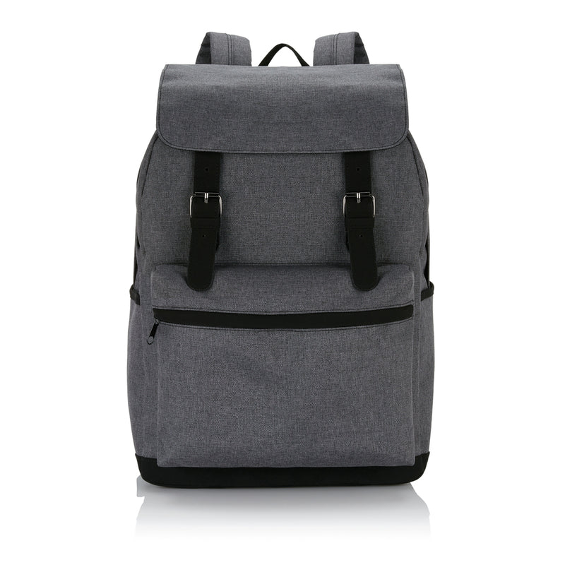 Load image into Gallery viewer, Laptop backpack with magnetic buckle straps - Custom Wood Designs
