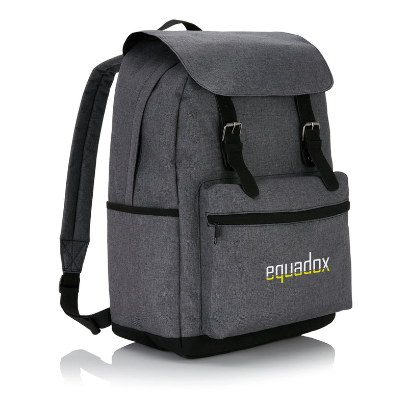 Load image into Gallery viewer, Laptop backpack with magnetic buckle straps - Custom Wood Designs
