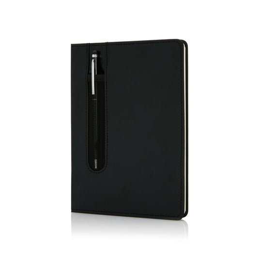 Standard hardcover PU A5 notebook with stylus pen - Custom Wood Designs