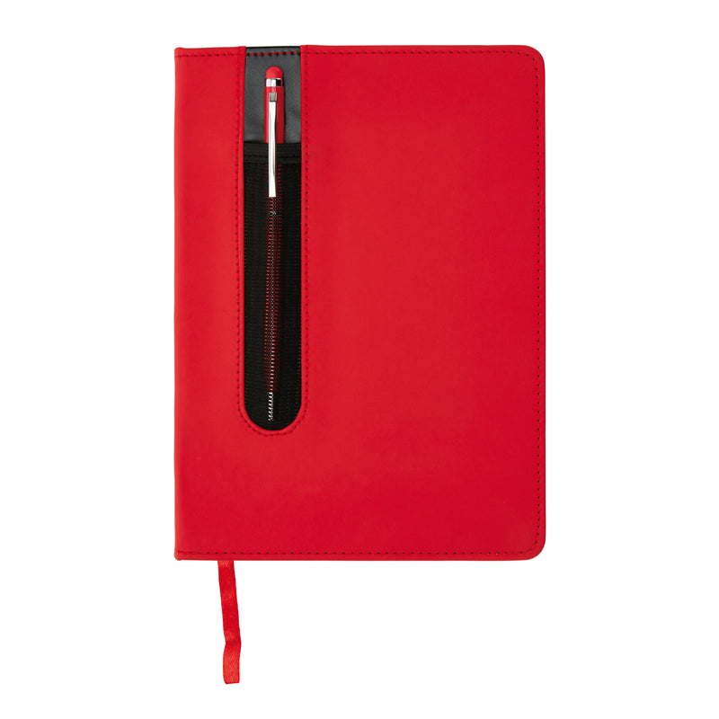 Load image into Gallery viewer, Standard hardcover PU A5 notebook with stylus pen - Custom Wood Designs
