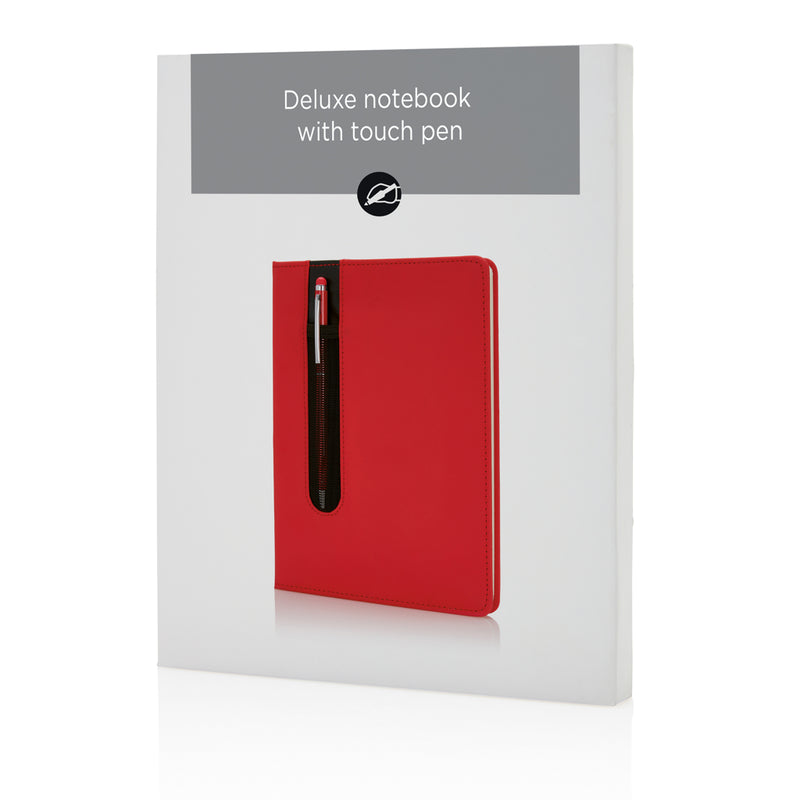 Load image into Gallery viewer, Standard hardcover PU A5 notebook with stylus pen - Custom Wood Designs
