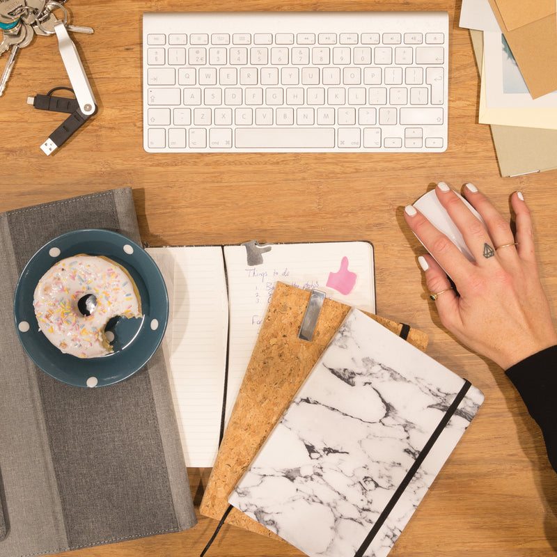 Load image into Gallery viewer, A5 notebook with bamboo pen including stylus - Custom Wood Designs
