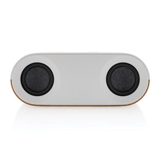 Recycled plastic and cork 10W speaker pack of 25 Custom Wood Designs __label: Multibuy speakercorkcustomwooddesignsbrandedlogo