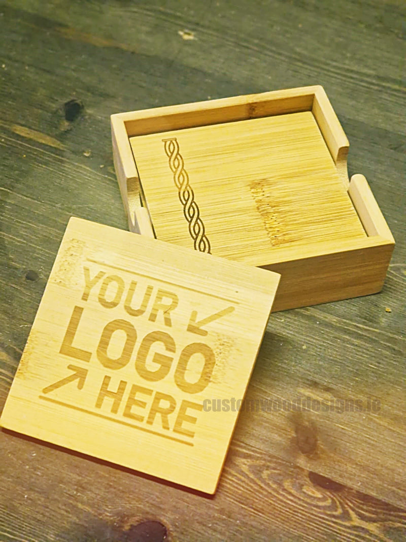 Load image into Gallery viewer, Coaster with holder pack of 25 Custom Wood Designs __label: Multibuy unbranded-coaster-with-holder-pack-of-25-53612876300631
