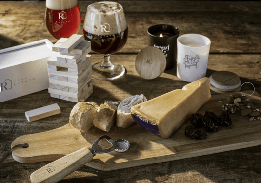 Wooden bamboo serving board with a leather hanger pack of 25 Custom Wood Designs __label: Multibuy __label: Upload Logo unbranded-wooden-bamboo-serving-board-with-a-leather-hanger-pack-of-25-53612282446167