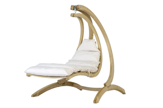 Swing Lounger Amazonas __label: NEW swing-loungercustom-wood-designscream-600563